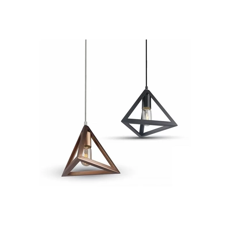 V-TAC VT-7141 LAMPADARIO A SOSPENSIONE IN METALLO CON PORTALAMPADA PER LAMPADINE E27 - SKU 3831 / 3832 