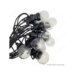 V-TAC VT-71510 CATENA 4W DA 10 LAMPADINE LED MINI GLOBO TRASPARENTI IP44 - SKU 212728 