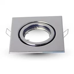 V-TAC VT-7227 PORTAFARETTO ORIENTABILE QUADRATO DA INCASSO PER LAMPADINE GU10 E GU5.3 - SKU 3474 