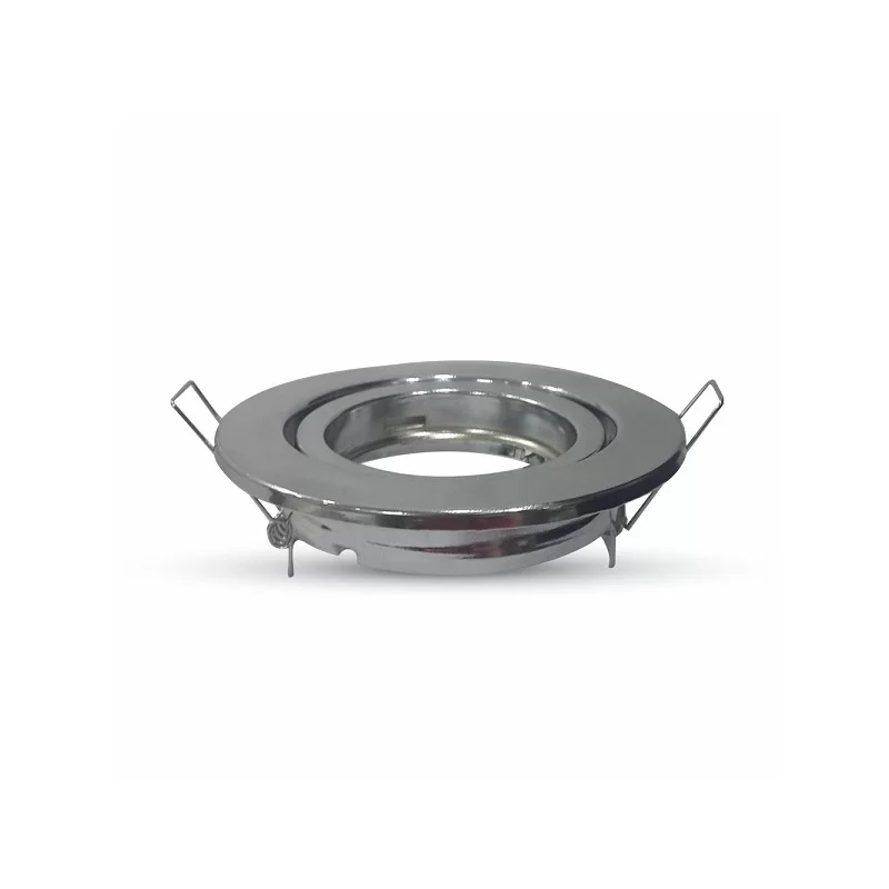 V-TAC VT-7227 PORTAFARETTO ORIENTABILE ROTONDO DA INCASSO PER LAMPADINE GU10 E GU5.3 - SKU 3471 