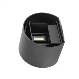 V-TAC VT-756 LAMPADA DA MURO WALL LIGHT NERA CON DOPPIO LED COB 6W - SKU 7081 / 7090 