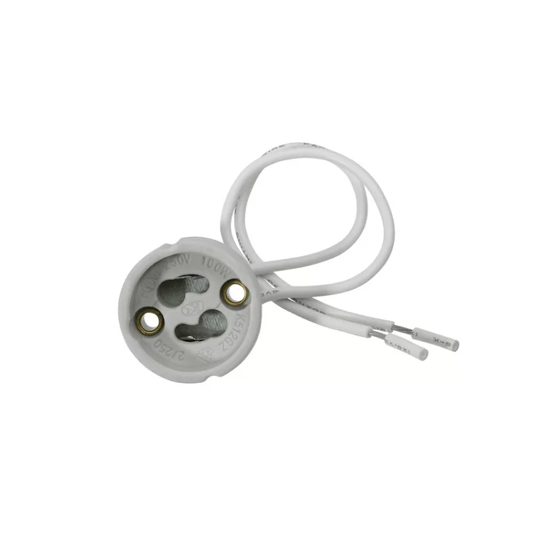 V-TAC VT-7888 PORTALAMPADA PER LAMPADINE GU10 IN CERAMICA CON CAVI IN SILICONE 