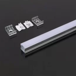 V-TAC VT-8110W PROFILO IN ALLUMINIO PER STRISCE LED COLORE BIANCO - LUNGHEZZA 2 METRI - SKU 3366 