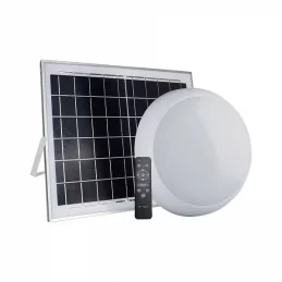 V-TAC VT-8415 PLAFONIERA LED 15W CHANGING COLOR 3IN1 FORMA CIRCOLARE RICARICABILE CON PANNELLO SOLARE - SKU 7613 