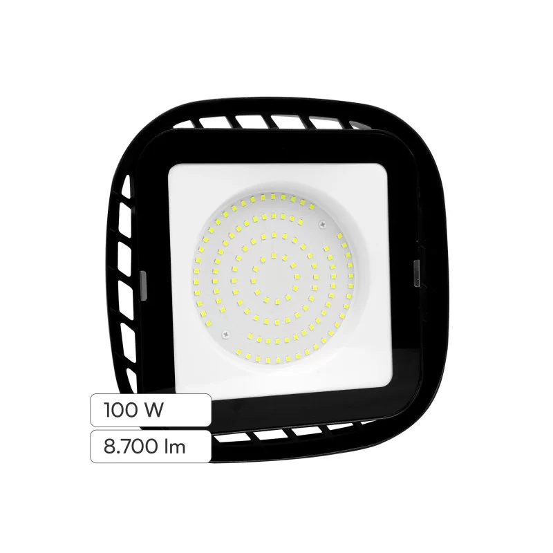 V-TAC VT-91101 LAMPADA INDUSTRIALE LED SMD 100W HIGH BAY IP65 A SOSPENSIONE COLORE NERO - SKU 10035 / 10040 