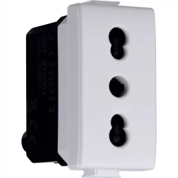 ETTROIT SOLAR PRESA BIPOLARE 2+T 16A - MOD. MT2001 - COMPATIBILE CON BTICINO MATIX 