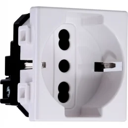ETTROIT SOLAR PRESA SCHUKO 2P+T 16A - MOD. MT2102 - COMPATIBILE CON BTICINO MATIX 