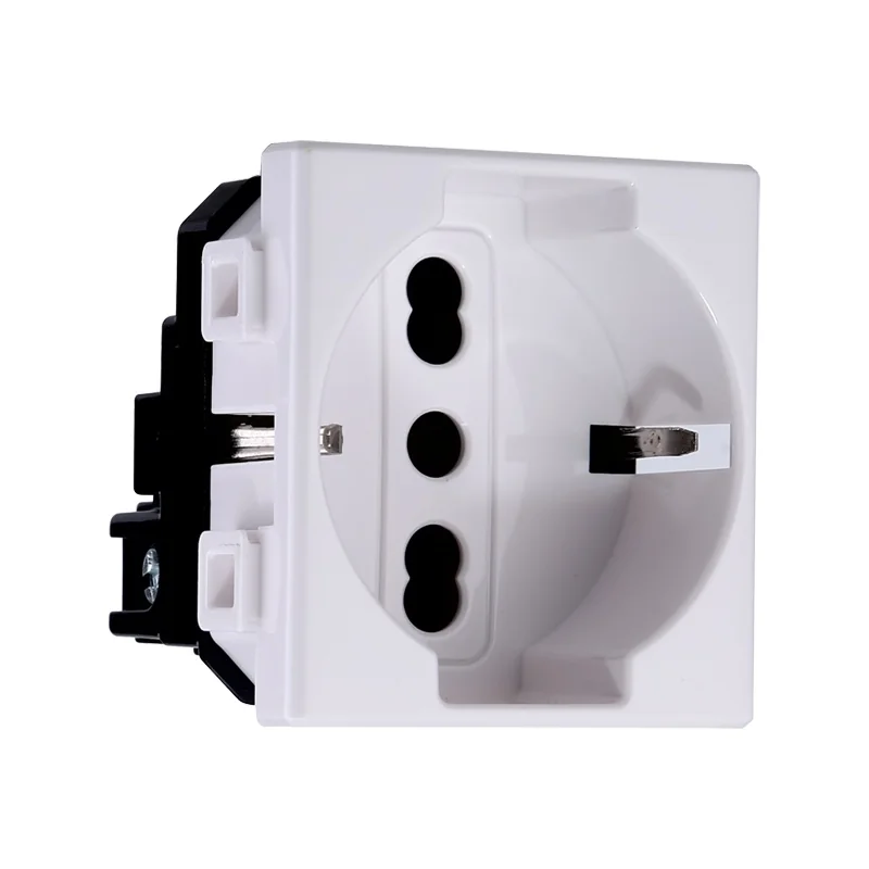 ETTROIT SOLAR PRESA SCHUKO 2P+T 16A - MOD. MT2102 - COMPATIBILE CON BTICINO MATIX 