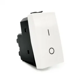 ETTROIT INTERRUTTORE BIPOLARE 01 (16A-250V) BIANCO - MOD. MT0402 - COMPATIBILE CON BTICINO MATIX 