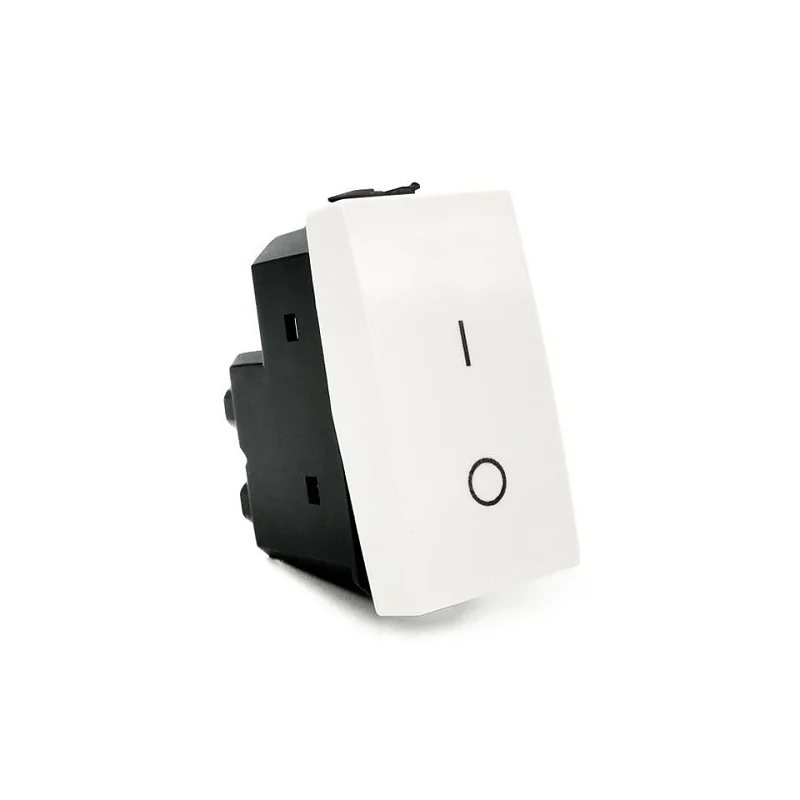 ETTROIT INTERRUTTORE BIPOLARE 01 (16A-250V) BIANCO - MOD. MT0402 - COMPATIBILE CON BTICINO MATIX 