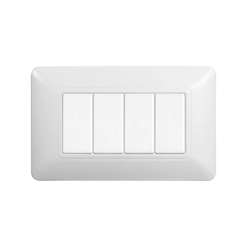 ETTROIT SOLAR PLACCA PLASTICA 4P BIANCA - MOD. MT83401 - COMPATIBILE CON BTICINO MATIX 