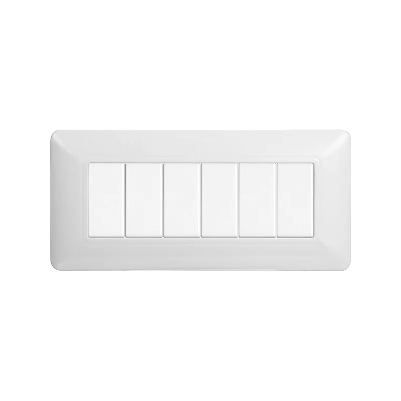 ETTROIT SOLAR PLACCA PLASTICA 6P BIANCA - MOD. MT83601 - COMPATIBILE CON BTICINO MATIX 