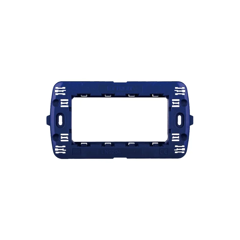 ETTROIT SPACE SUPPORTO 4POSTI - MOD. LN0204 - COMPATIBILE CON BTICINO LIVING LIGHT / INTERNATIONAL 