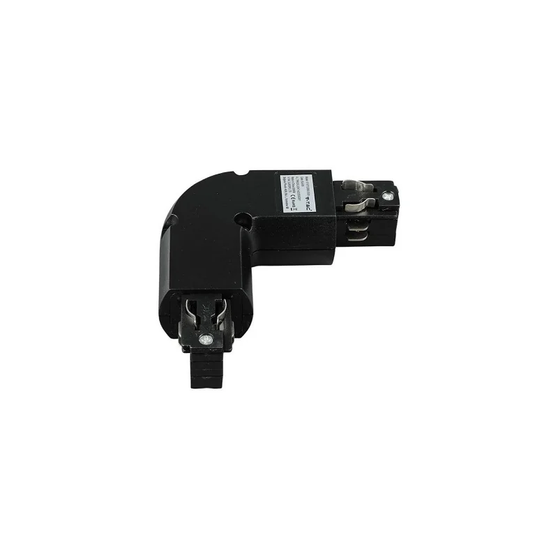 V-TAC CONNETTORE L A 4 POLI COLORE NERO PER TRACK LIGHT - SKU 3528 