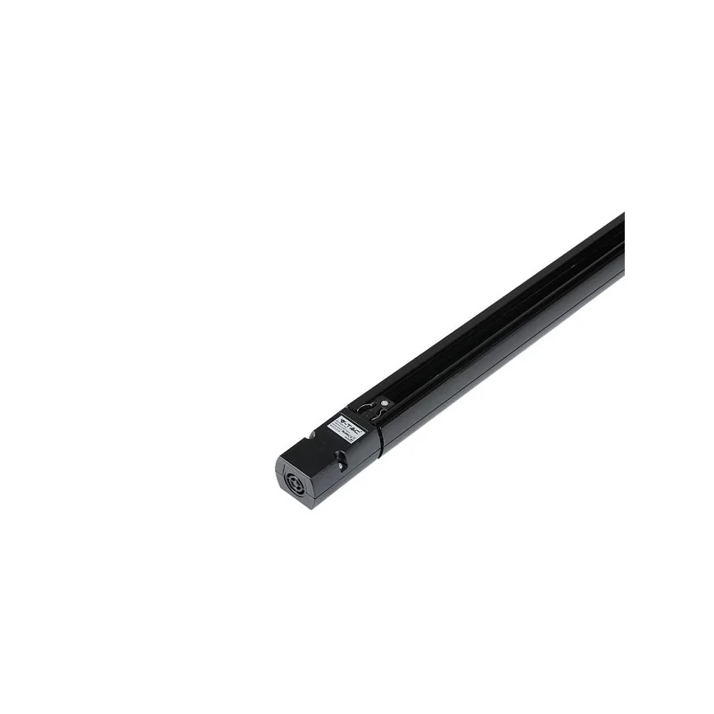 V-TAC BINARIO A 4 POLI IN ALLUMINIO TRACK LIGHT COLORE NERO LUNGHEZZA 2 METRI - SKU 9954 