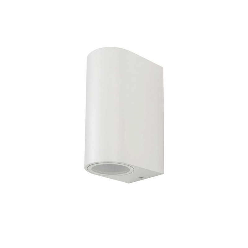 V-TAC VT-7652 PORTALAMPADA DOPPIO WALL LIGHT DA MURO PER 2 LAMPADINE GU10 IP44 - SKU 7542 V-TAC VT-7652 PORTALAMPADA DOPPIO WALL LIGHT DA MURO PER 2 LAMPADINE GU10 IP44 - SKU 7542