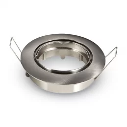 V-TAC VT-779RD PORTAFARETTO ORIENTABILE ROTONDO DA INCASSO PER LAMPADINE GU10 E GU5.3 - SKU 3588 