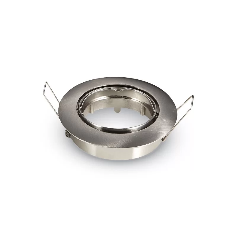 V-TAC VT-779RD PORTAFARETTO ORIENTABILE ROTONDO DA INCASSO PER LAMPADINE GU10 E GU5.3 - SKU 3588 
