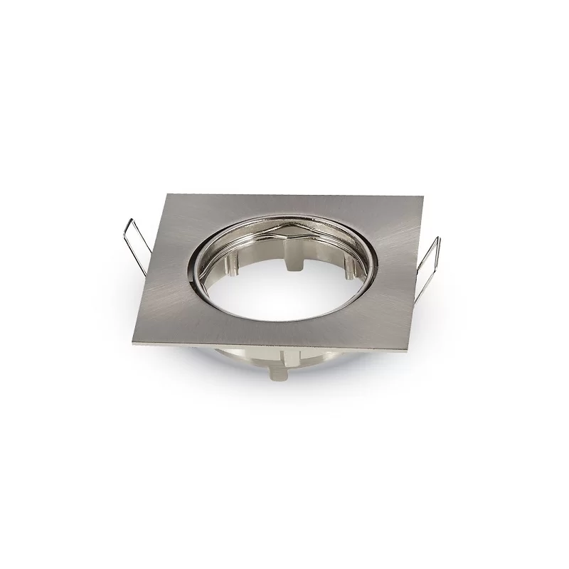 V-TAC VT-779SQ PORTAFARETTO ORIENTABILE QUADRATO DA INCASSO PER LAMPADINE GU10 E GU5.3 - SKU 3591 
