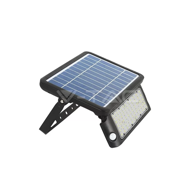 V-TAC VT-787-10 LAMPADA DA MURO LED 10W CON PANNELLO SOLARE E SENSORE COLORE NERO - SKU 8550 