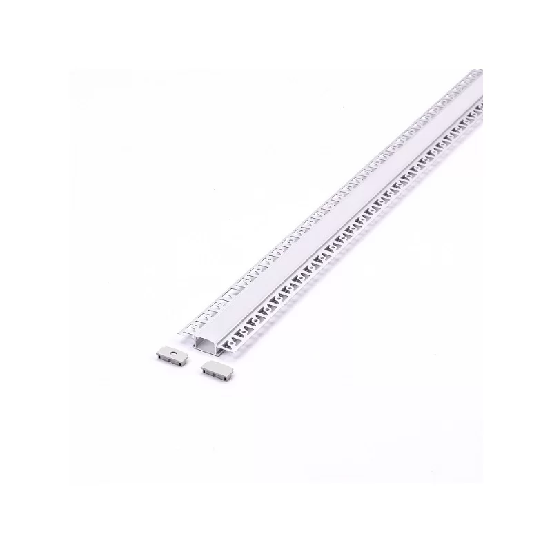 V-TAC VT-8101 PROFILO IN ALLUMINIO A SCOMPARSA PER STRISCE LED - LUNGHEZZA 2 METRI - SKU 3359 