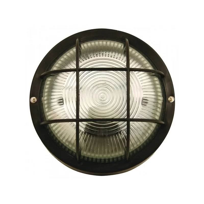 VELAMP BUBBLE PLAFONIERA IN VETRO PER LAMPADINE E27 IP44 - COLORE NERO - MOD.BUBBLE-N 