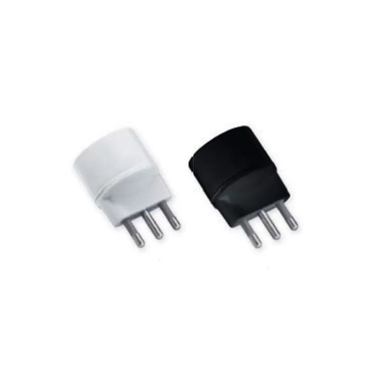 WIVA ADATTATORE SINGOLO SCHUKO CON SPINA 16A - COLORE BIANCO O NERO 