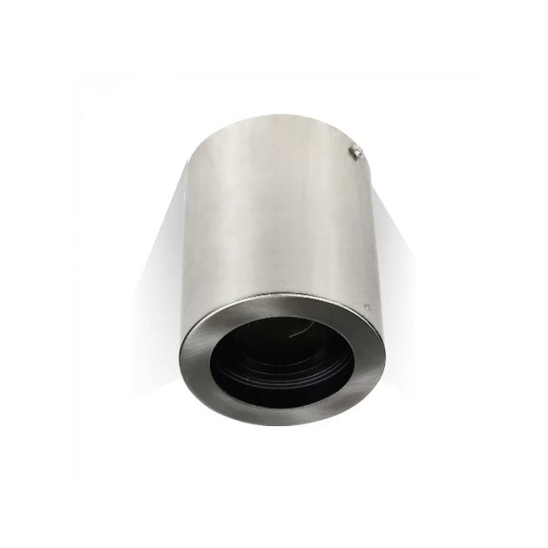 V-TAC VT 796 PORTAFARETTO ORIENTABILE ROTONDO GRIGIO DA SOFFITTO PER LAMPADINE GU10 E GU5.3 - SKU 3629 
