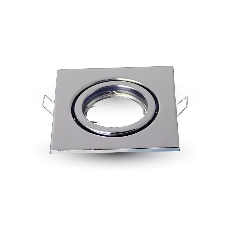 V-TAC VT-7227 PORTAFARETTO ORIENTABILE QUADRATO DA INCASSO PER LAMPADINE GU10 E GU5.3 - SKU 3474 